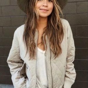 Sincerely Jules Quilted Bomber Jacket.